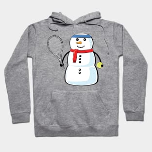 Funny Christmas Tennis Snowman Hoodie